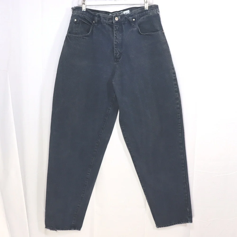 Anchor Blue Baggy‎ Jeans Mens 36x32 Dark Wash 90s Vintage Relaxed Skater Denim